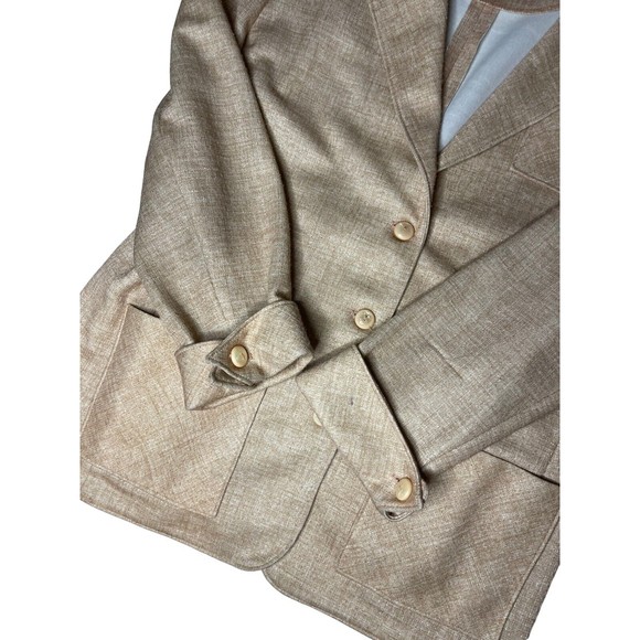 Vintage Rhodes California Womens Blazer Jacket Pink Blush Unique Piece‎ Business - Picture 5 of 8